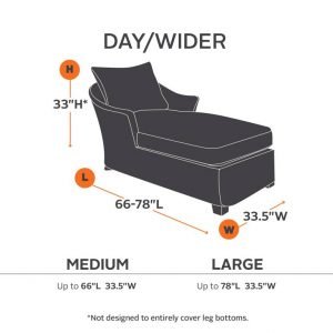 Wider Chaise Lounge Chair Cover