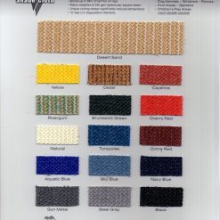 Commercial 95 Custom Shade Fabric Swatch Card