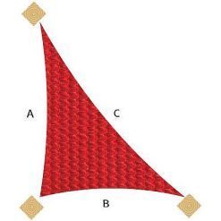 Shade Sail  2.5 X 3 X 3.9 m  Right Angle Triangle GREY 280gsm 2.5X3X3.9M 95% UV 