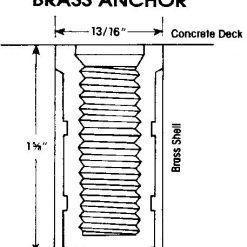 Safety Cover Installation Brass Anchor