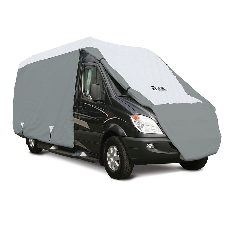 Cargo Van Cover Installed to Protection from the Sun