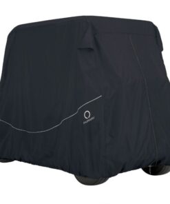 Fairway Quick Fit Golf Cart Cover Long Roof Black Large