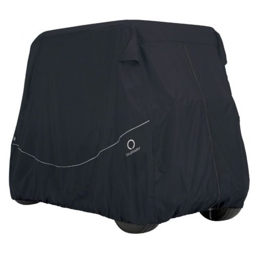 Fairway Quick Fit Golf Cart Cover Long Roof Black Large