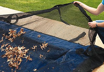 Leaf Net Over Swimming Pool Cover